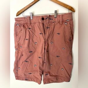 Fat Face Embroidered Shark Shorts